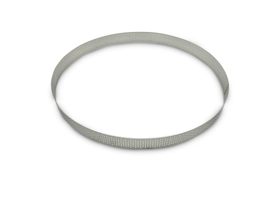 Perforeret tærtering i rustfrit stål, Ø 24 cm