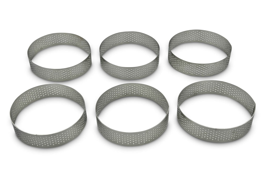 Perforerad pajring, Ø 8 cm, 6 st. från Kokkens Køkkengrej