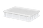 Hævekasse med låg til pizzadej 40x30x8 cm, hvid