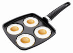Stekpanna för blinis, stekta ägg eller hamburgare