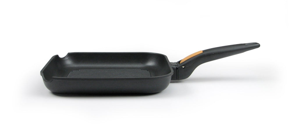 Grillpanna 26 x 26 cm med avtagbart handtag