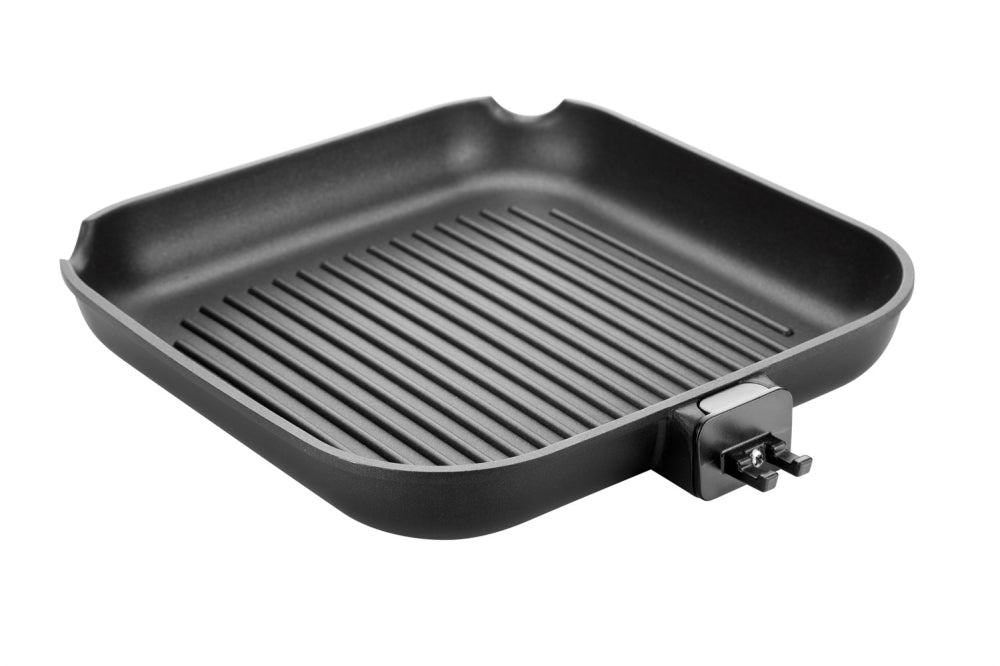 Grillpanna 26 x 26 cm med avtagbart handtag