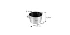 Gryta med non-stick beläggning, 24 cm. 6,0 liter.