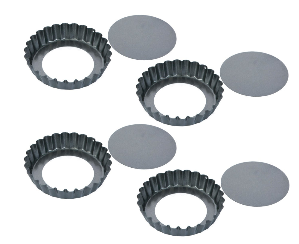 Tarteform med lös botten, Ø 10 cm. 4 st.
