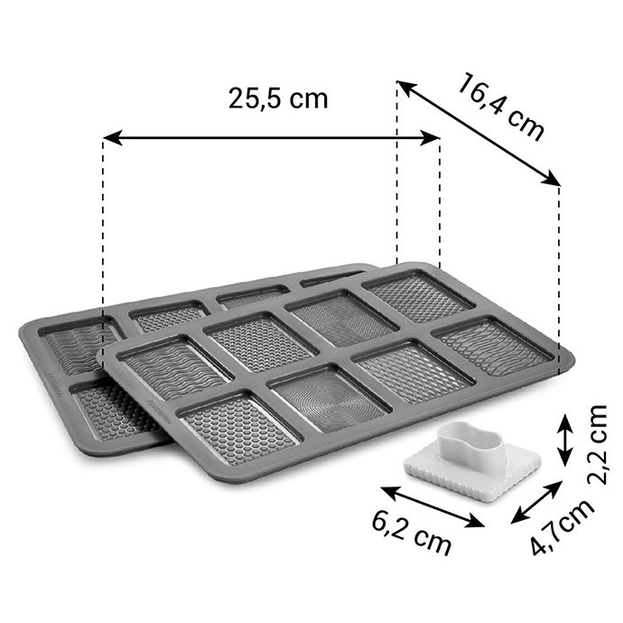 Form för chokladkex