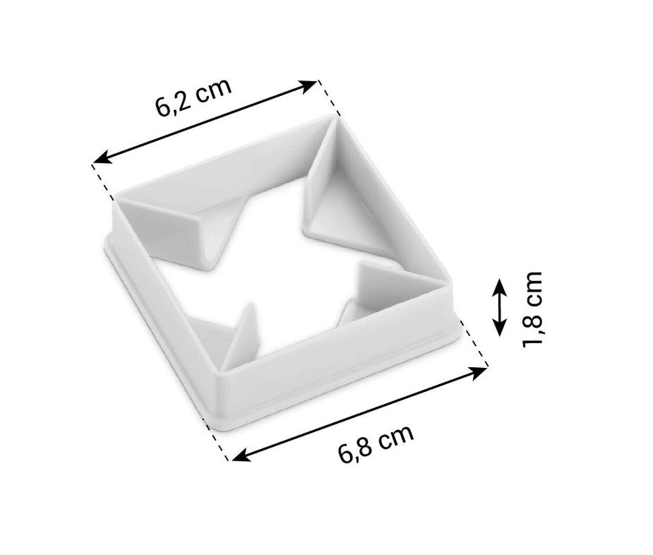 Spandauer utstickare, 7x7 cm