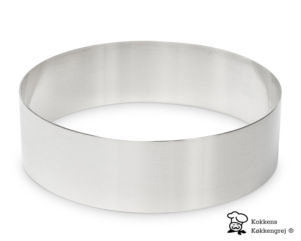 Uppläggningsring / Kakring / Moussering, Ø16 cm. H6 cm från Kokkens Køkkengrej