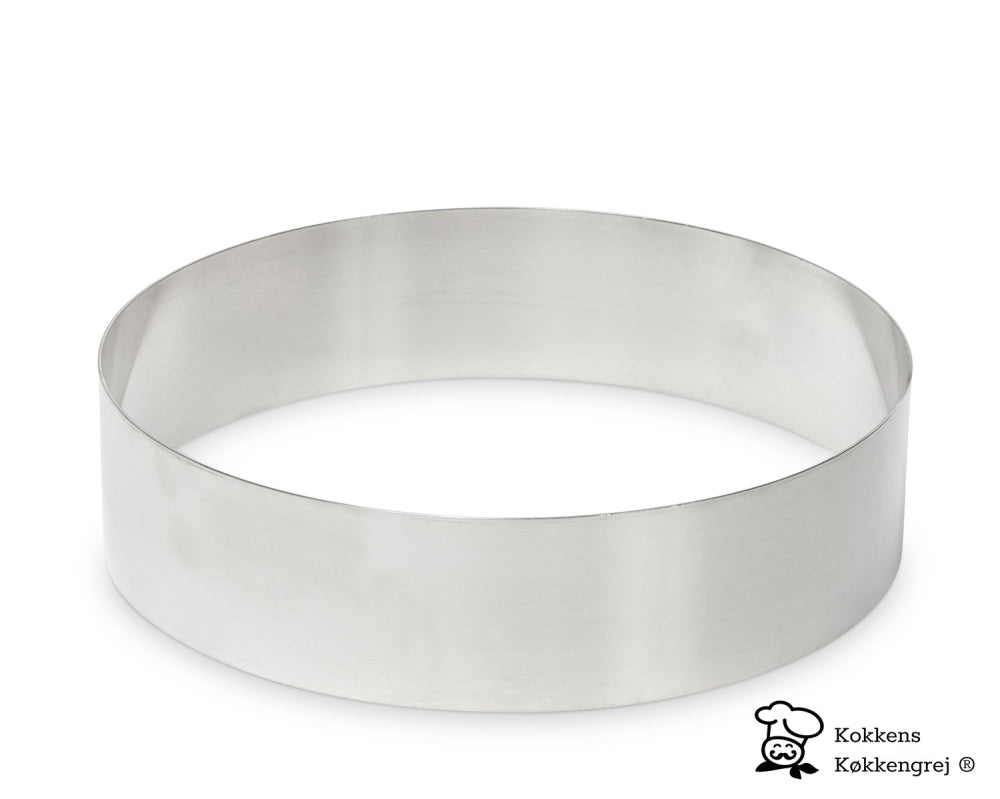 Uppläggningsring / Kakring / Moussering, Ø20 cm. H6 cm från Kokkens Køkkengrej