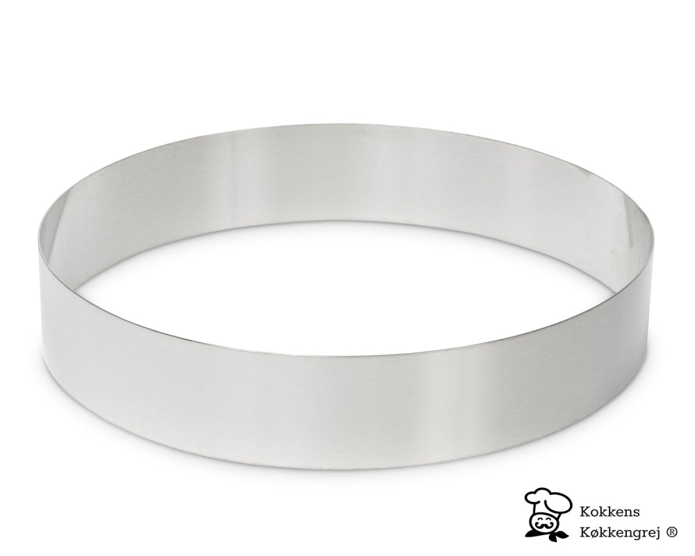 Uppläggningsring / Kakring / Moussering, Ø28 cm. H6 cm från Kokkens Køkkengrej