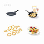 Pannkaksstartset med panna och silikonformar för små pannkakor