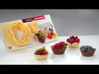 Video: Tartelet form,  dessertkurv  form og kagekurv form