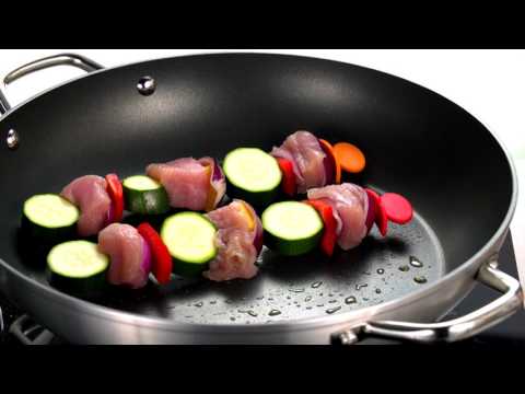 Video: Stegepande non-stick belægning, 36 cm.