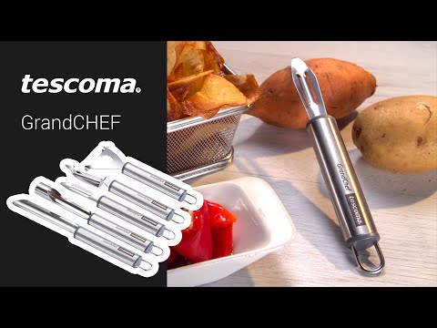 Video: Kartoffelskræller i rustfrit stål fra Tescoma