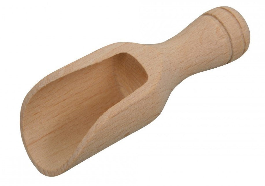 Träslev / träskopa i bokträ, 8,5 cm
