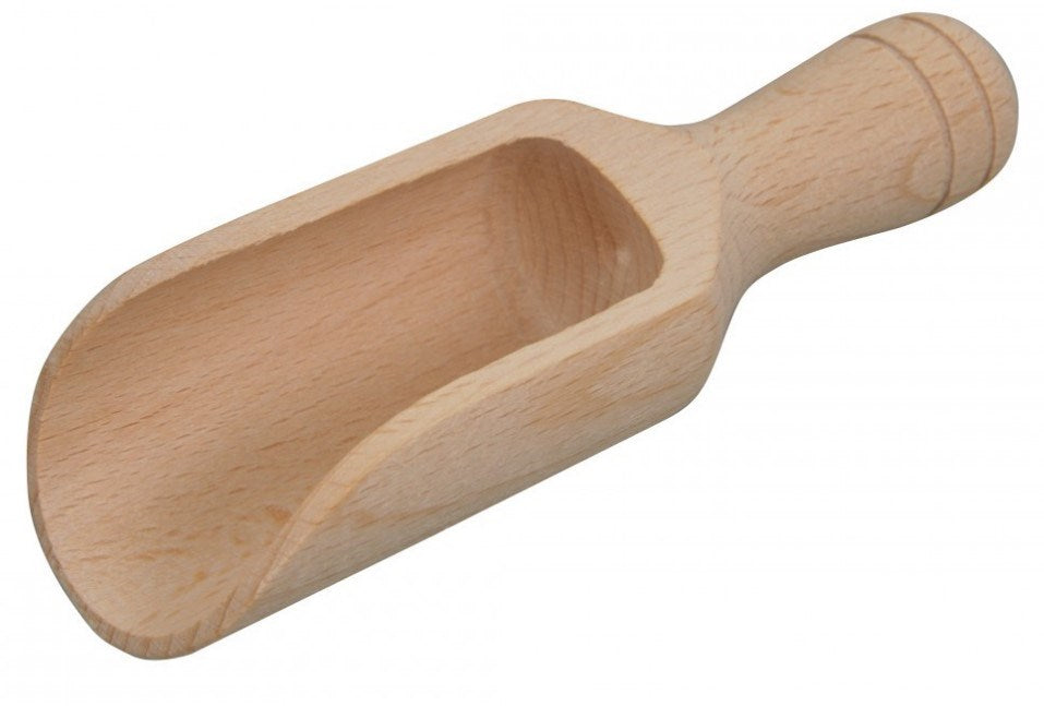 Träslev / träskopa i bokträ, 10 cm